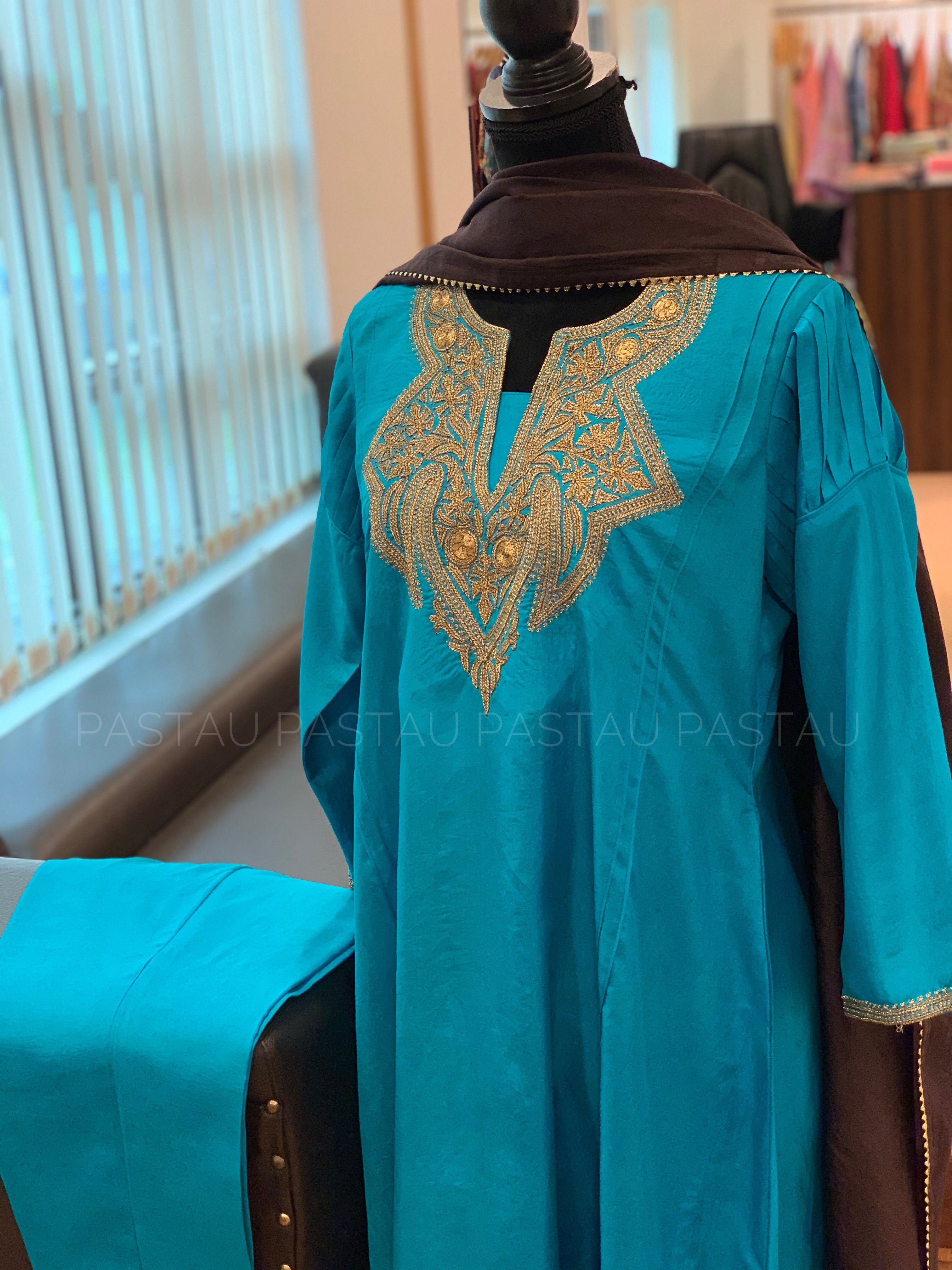 Hand Tilla pure silk 3pc stitched