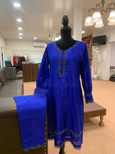 Pure silk kurta set 2pc stitched