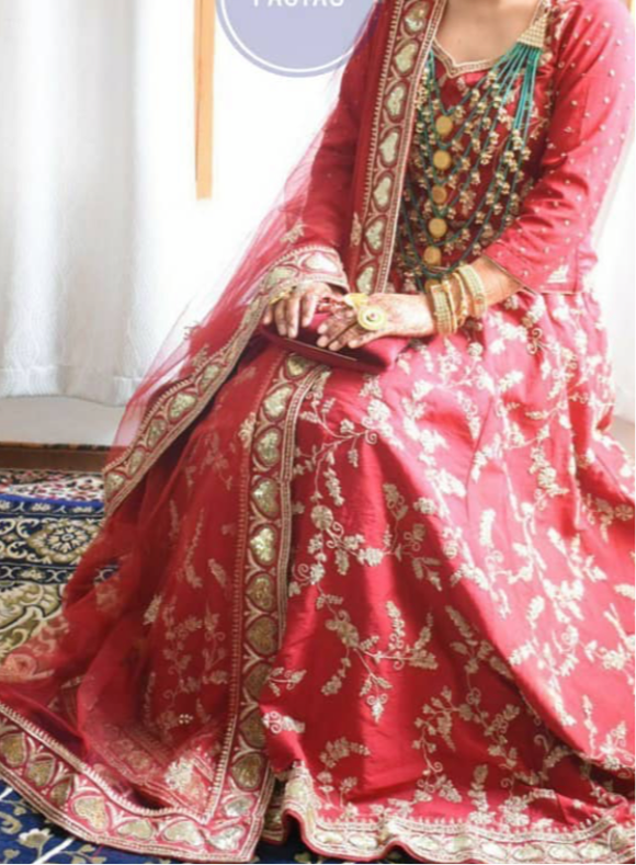 Reddish Maroon lehanga