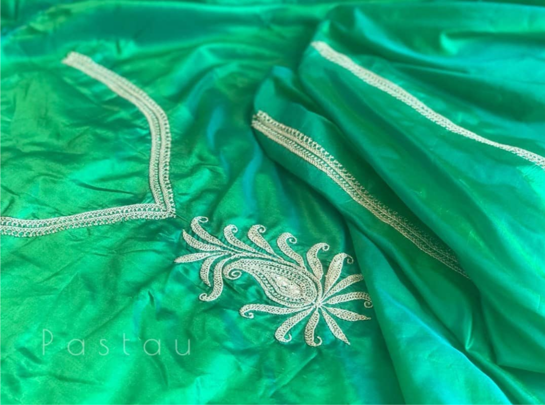 Hand Tilla 2pc unstitched in pure silk