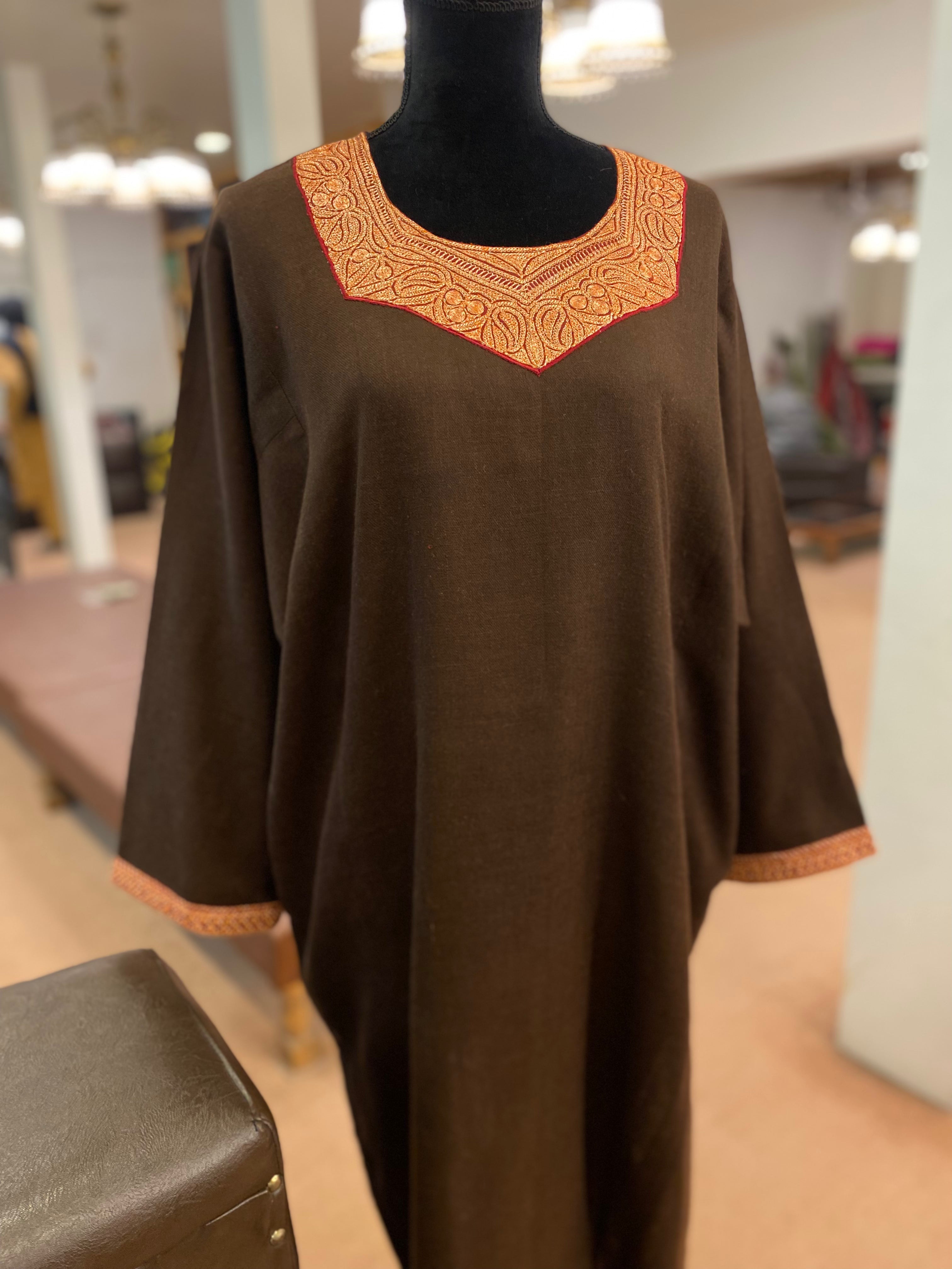 Pure Pashmina blend Hand tilla pheran pwb207