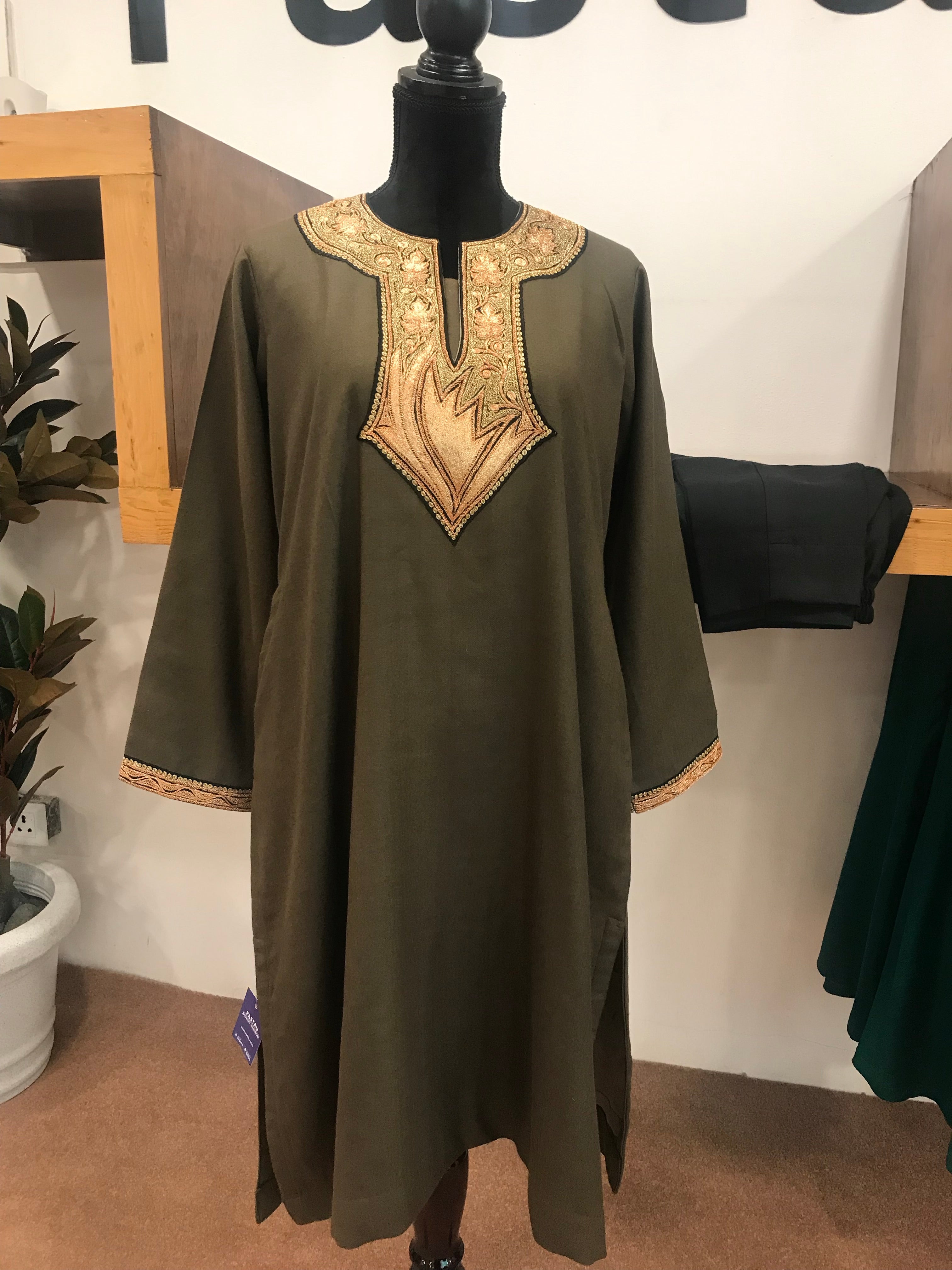 Purepashmina purewool blend kurta set pwb104