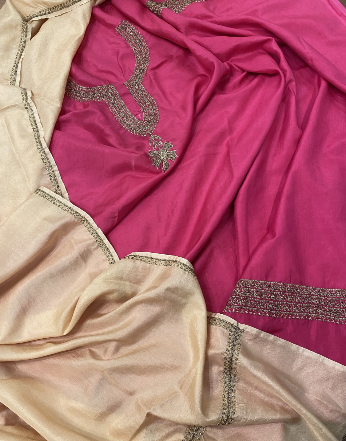 Hand Tilla pure silk 3 pc unstitched