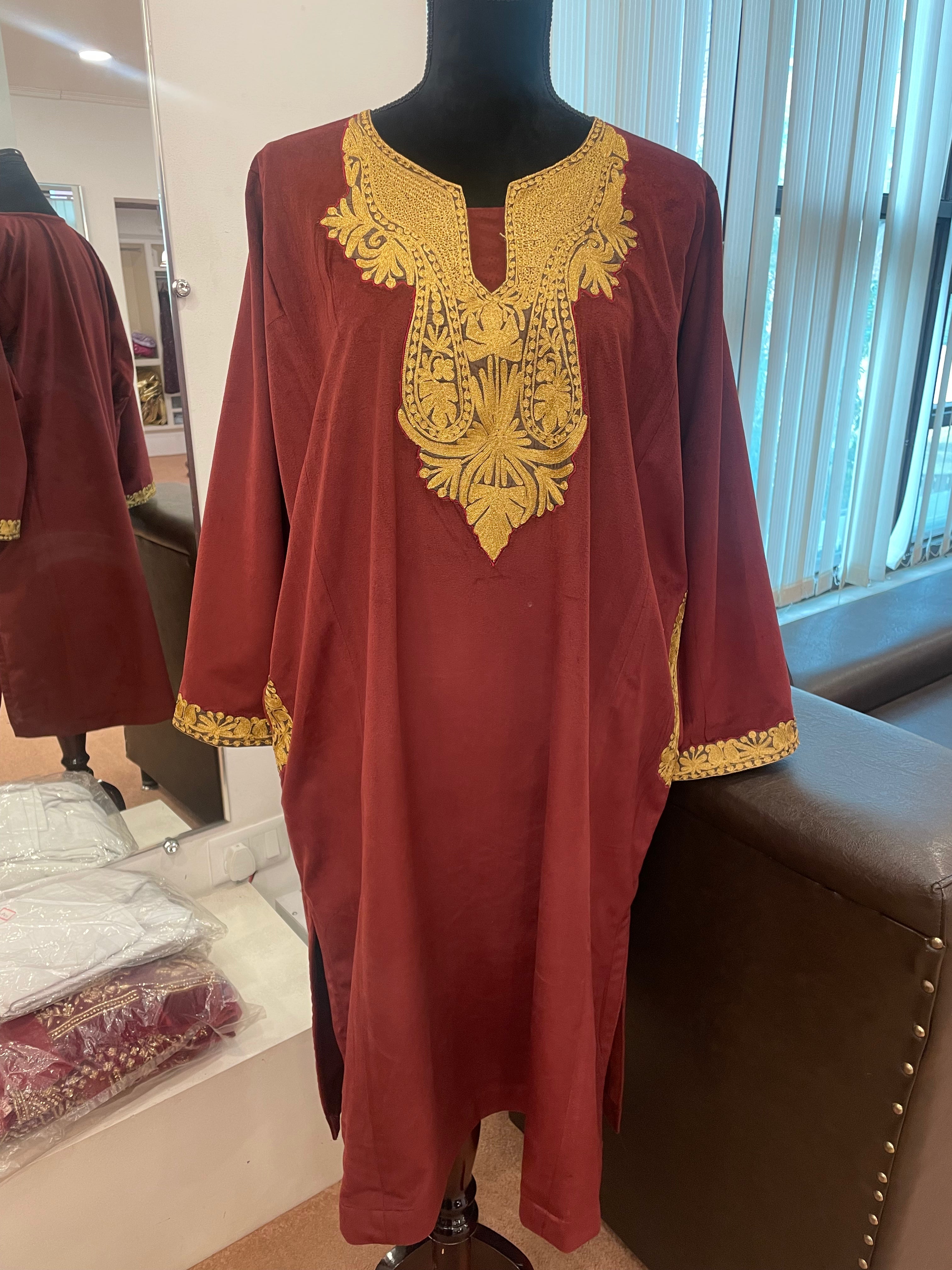 Fleece velvet pheran pbks268