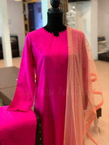 Pure silk 3 pc suit stitched