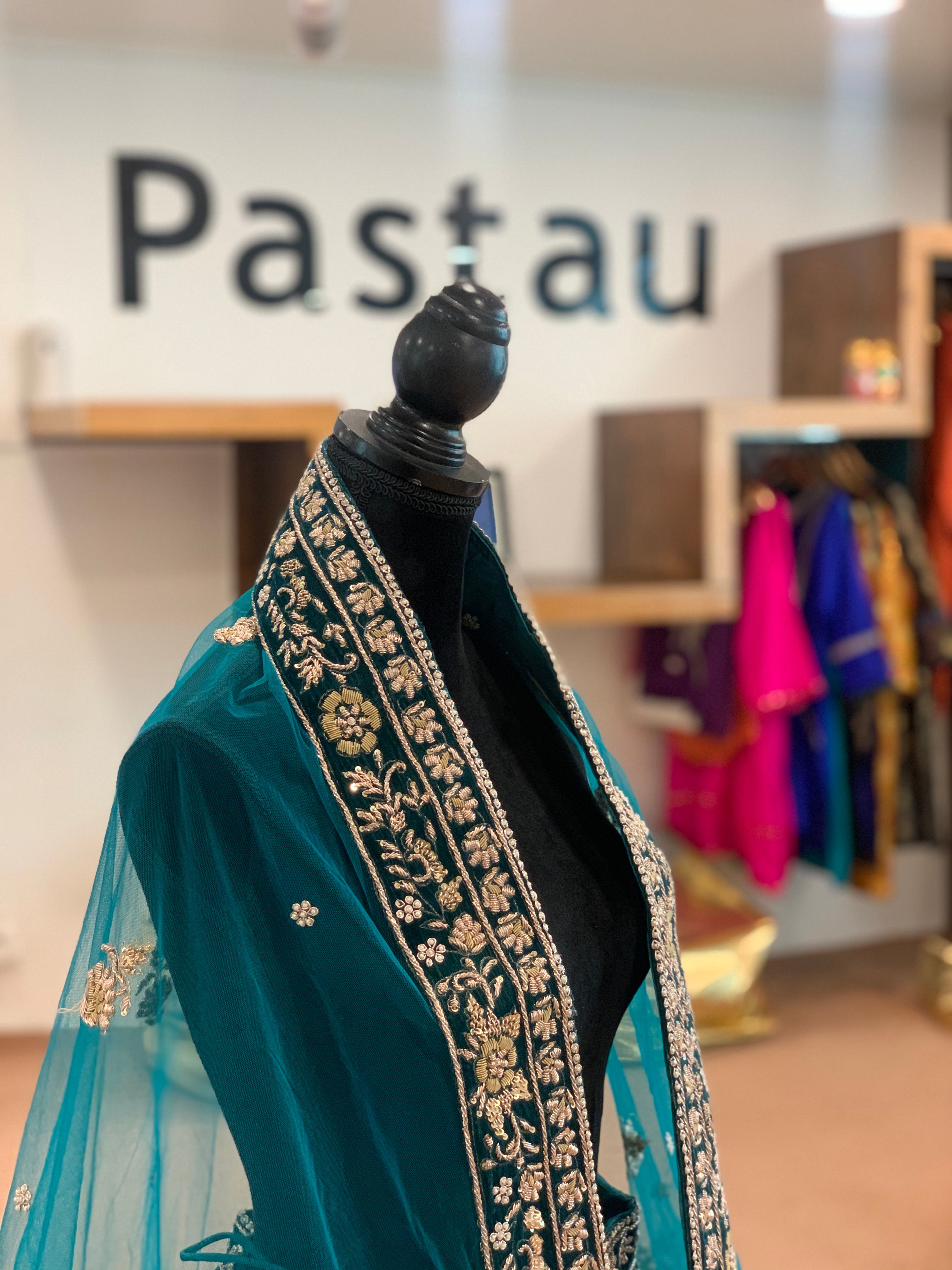 Hand embroidered Bridal Lehanga