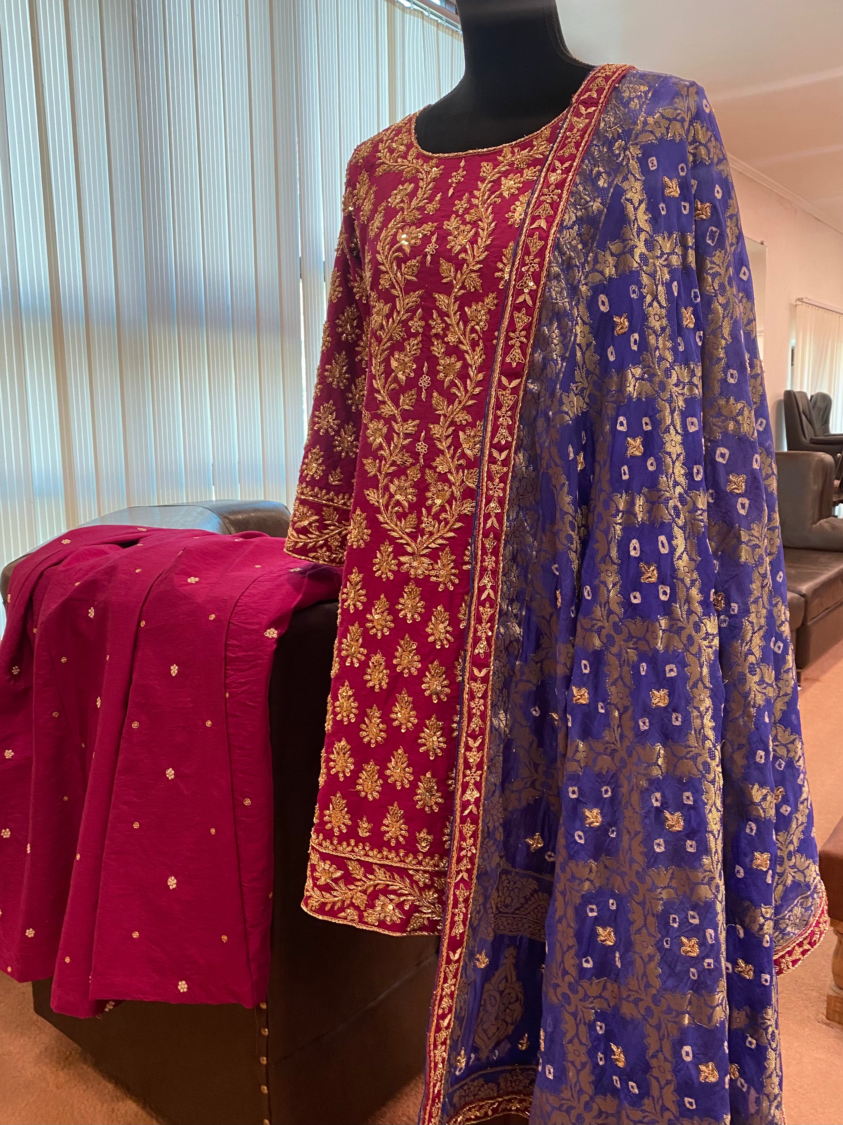 Hand embroidered Dress stitched