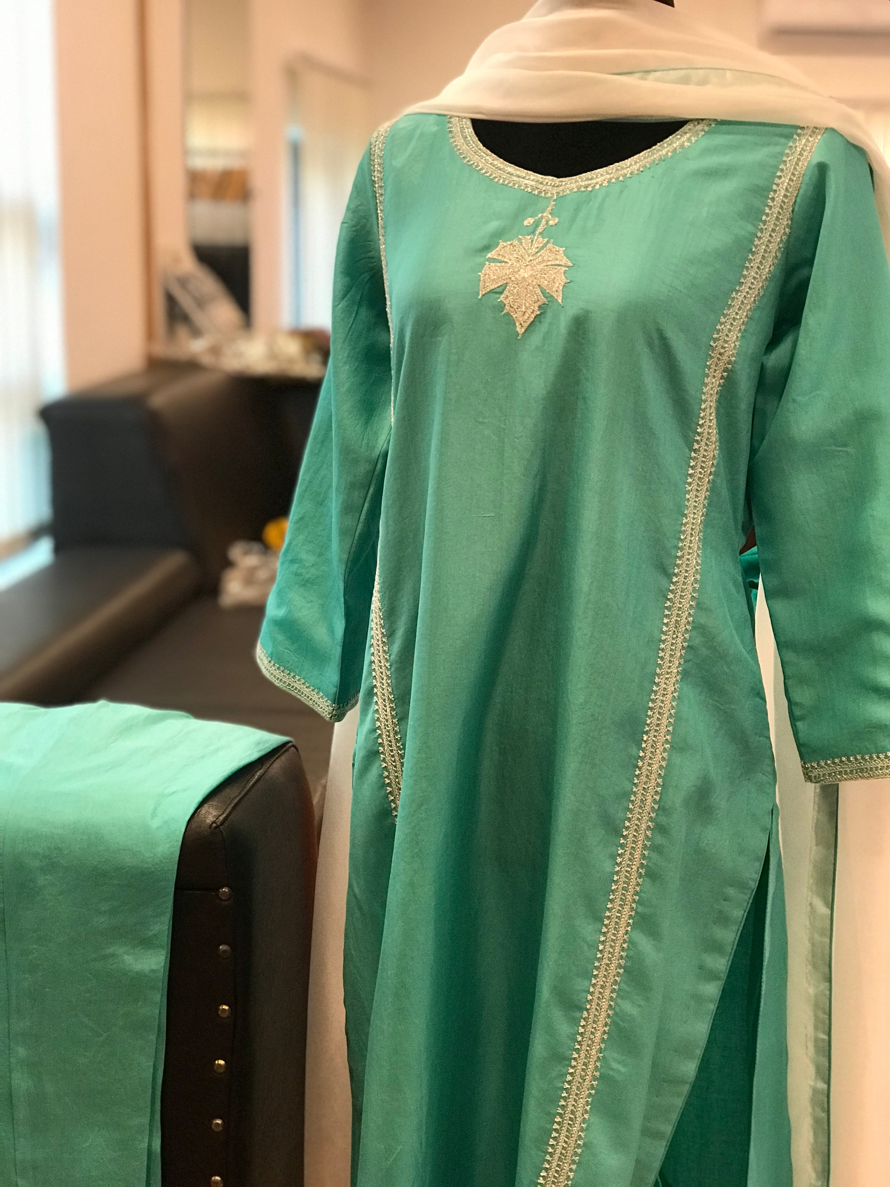 Pure Silk Hand Tilla suit stitched 3pc