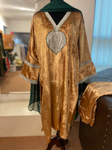Velvet kurta set mtks210