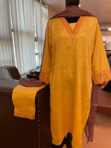 Puresilk 3 piece kurta set mtks335