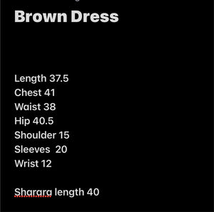 Handembroidered Sharara dress 3pc stitched