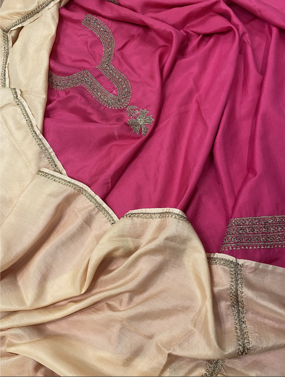 Hand Tilla pure silk 3 pc unstitched